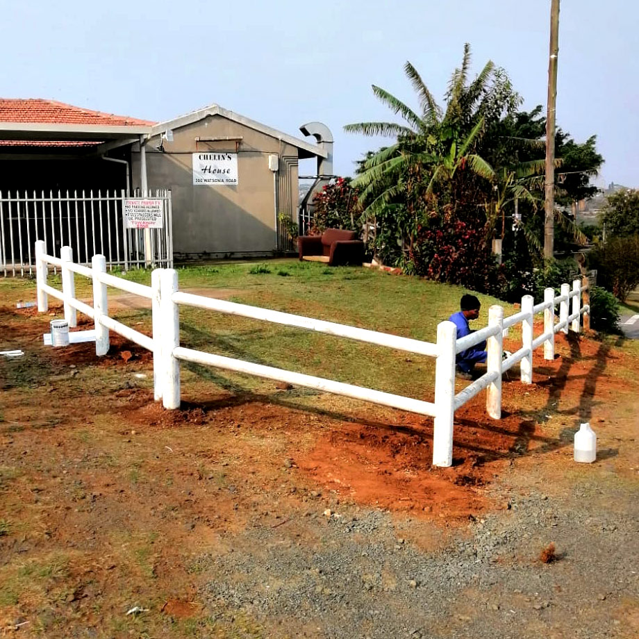 Installing Post and Rail Fence